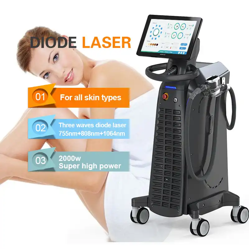 808nm diode laser hair removal machine made in China 808nm diode laser hair removal machine made in China
