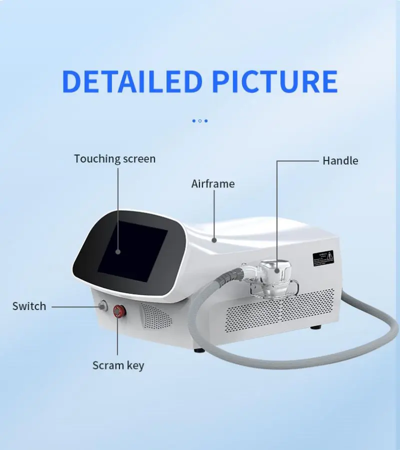   portable 808nm diode laser hair removal 