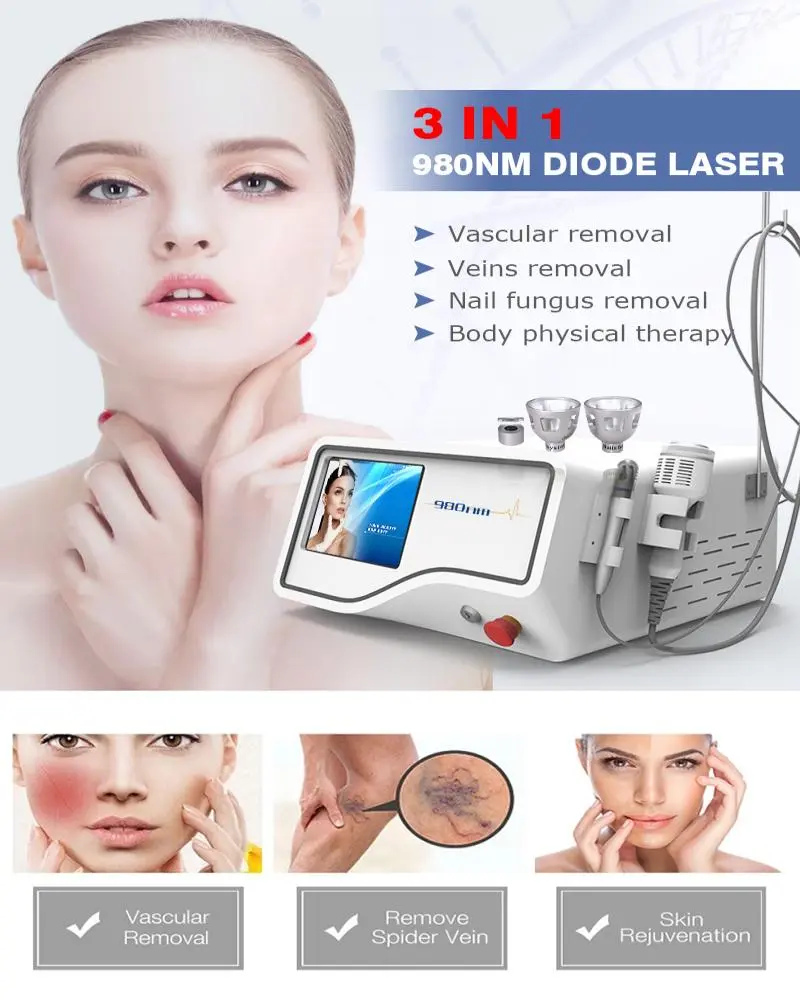 980 nm diode laser spider vein removal machine for sale  