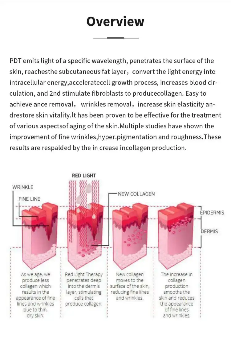 pdt light therapy machine factory